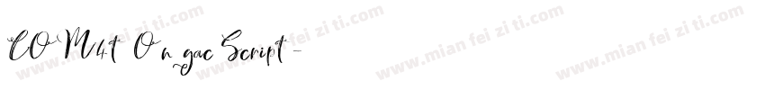 COM4t Ongac Script字体转换